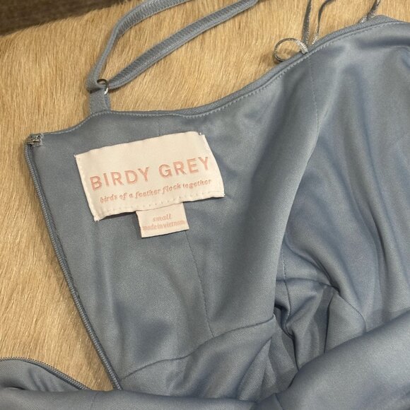 Birdy Grey Spencer Satin Cowl Neck Gown  - Size Small - Picture 3 of 5